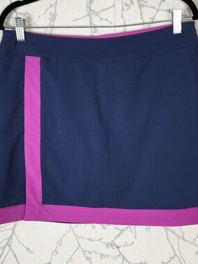 Adidas Golf Navy Pink Faux Wrap Skort